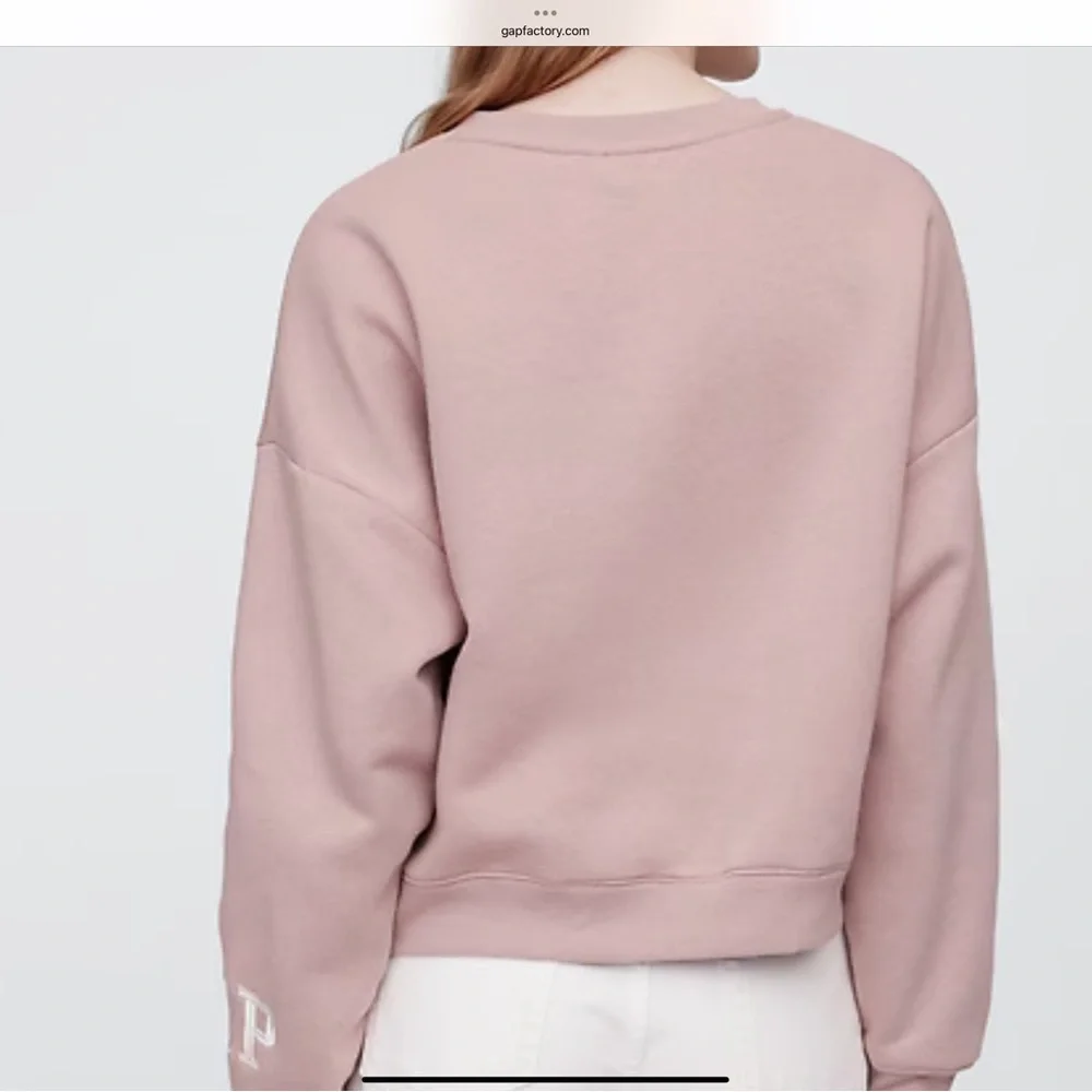 NWT Women’s GAP Factory Dusty Pink Snoopy Graphic Sweatshirt - Picture 3 of 8